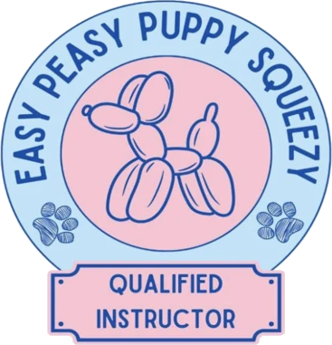 Easy Peasy Puppy Squeezy Qualified Instructor badge